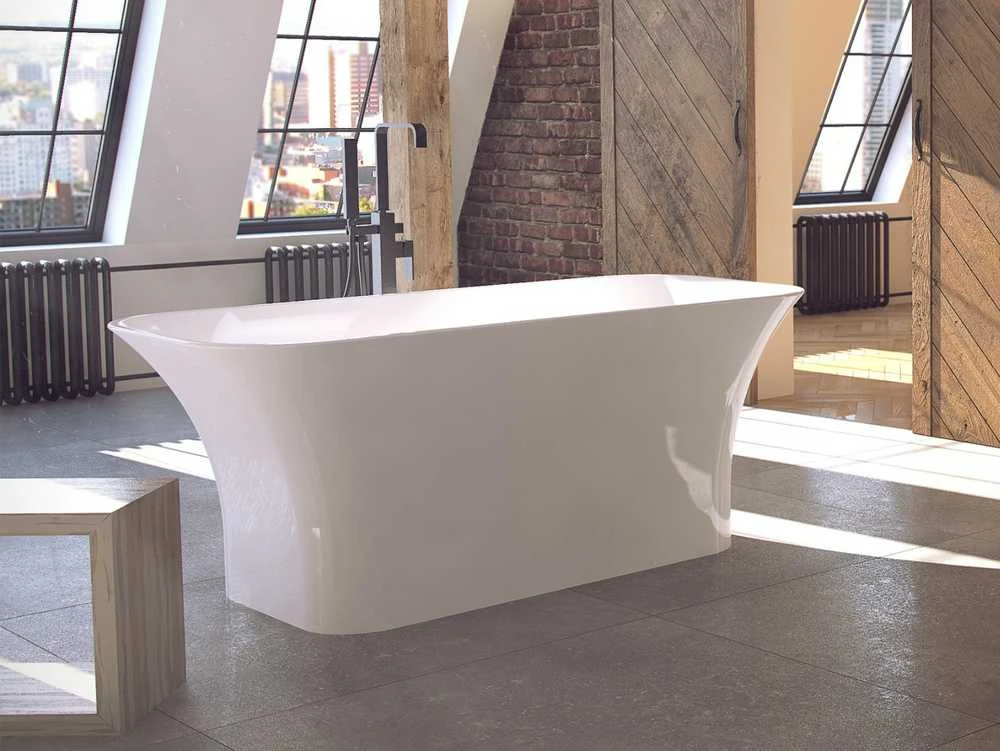 Vonia Besco Assos, 160 x 70 cm, su klik-klak chrome valomu iš viršaus