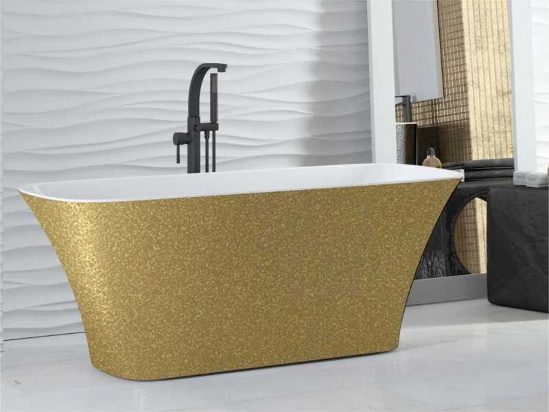 Vonia Besco Assos Glam Gold, 160 x 70 cm, su klik-klak chrome
