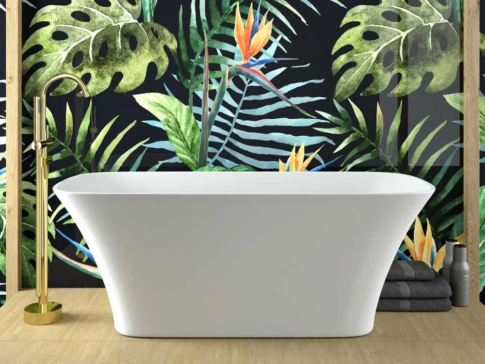 Vonia Besco Assos S-Line, 160 x 70 cm, su klik-klak gun metal valomu iš viršaus