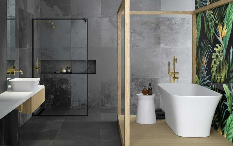Vonia Besco Assos S-Line Matt, 160 x 70 cm, su klik-klak chrome valomu iš viršaus