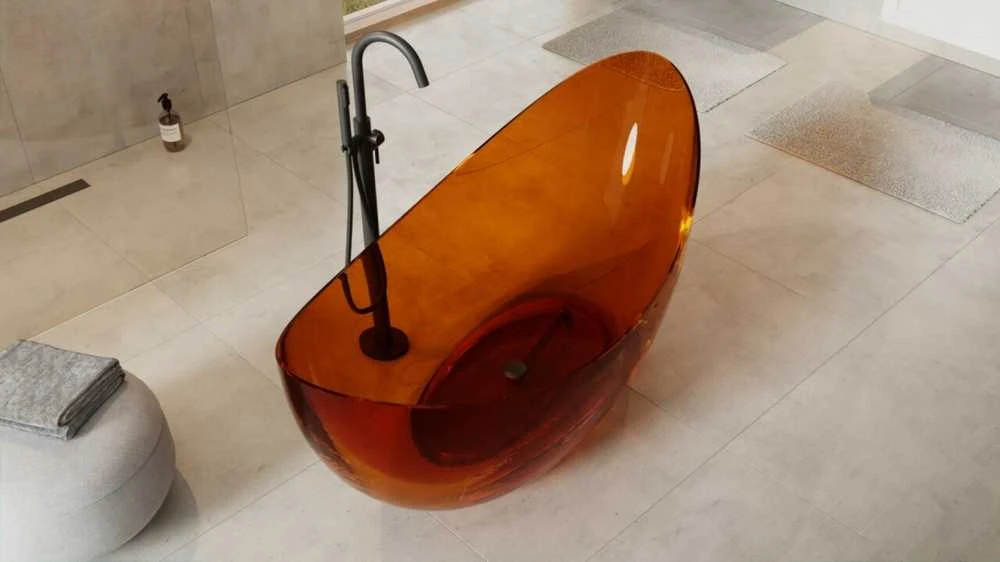 Vonia Besco Axya Earth Rust, 180 x 80 cm, su juodu dangteliu