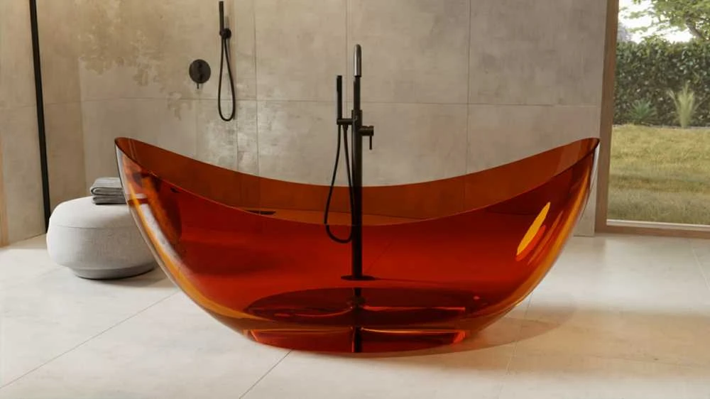 Vonia Besco Axya Earth Rust, 180 x 80 cm, su juodu dangteliu