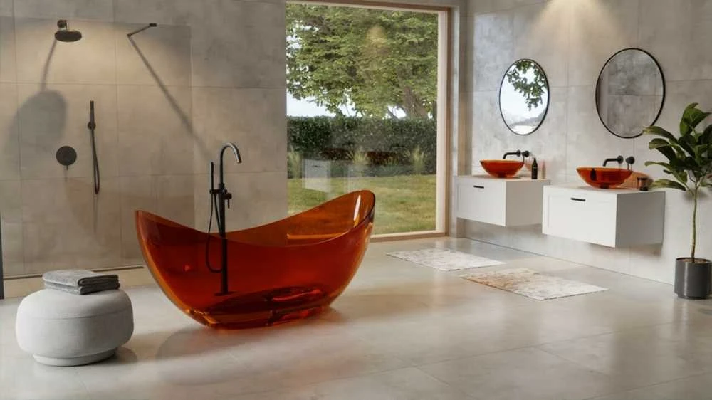 Vonia Besco Axya Earth Rust, 180 x 80 cm, su juodu dangteliu