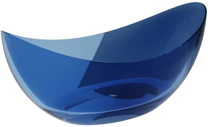 Vonia Besco Axya Mėlyna Wave, 180 x 80 cm, su baltu dangteliu