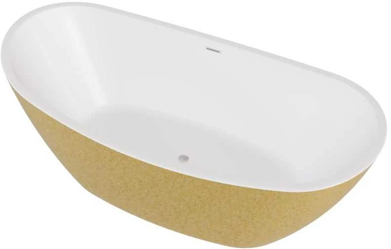 Vonia Besco Ayla Glam Gold, 170 x 80 cm, su chrome sifonu