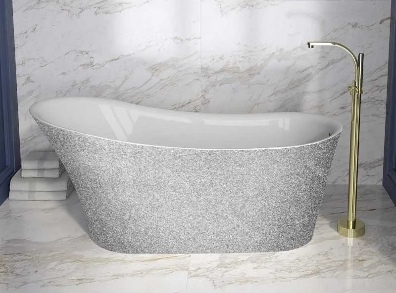 Vonia Besco Calima Glam Sidabrinis, 170 x 74 cm, su juodais dangteliais