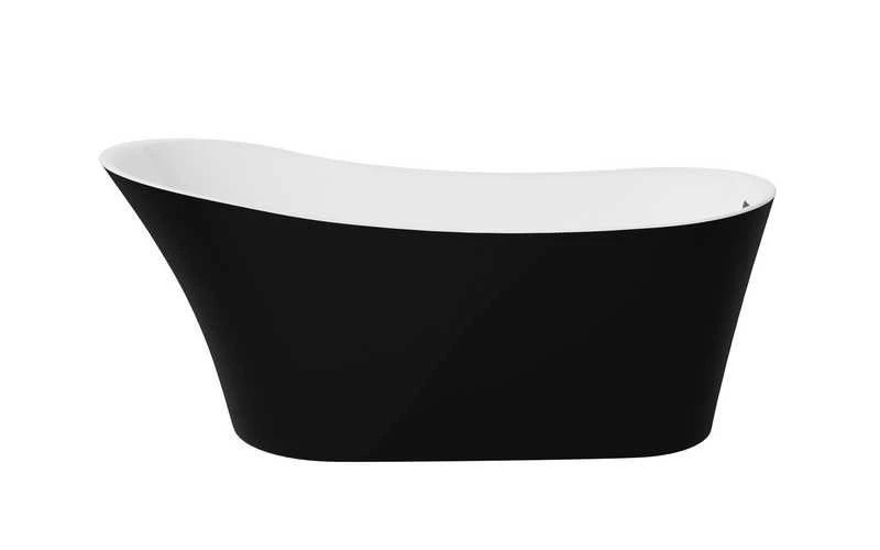 Vonia Besco Calima Juodas&Baltas Matt, 170 x 74 cm, su grafito dangteliais