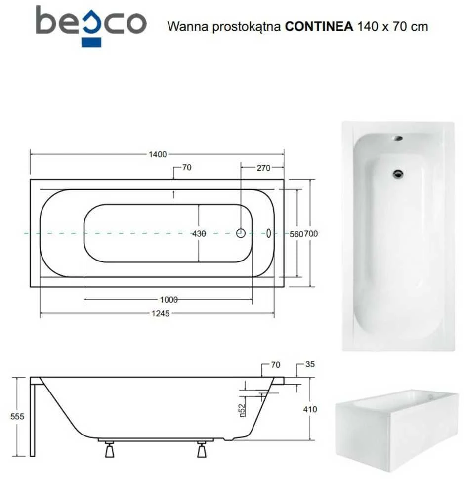 Vonia Besco Continea, 140 x 70 cm