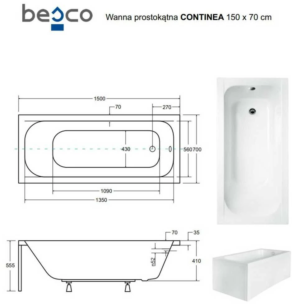 Vonia Besco Continea, 150 x 70 cm