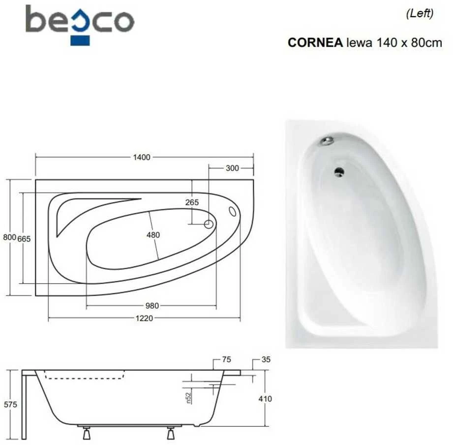 Vonia Besco Cornea, 140 x 80 cm, kairinė
