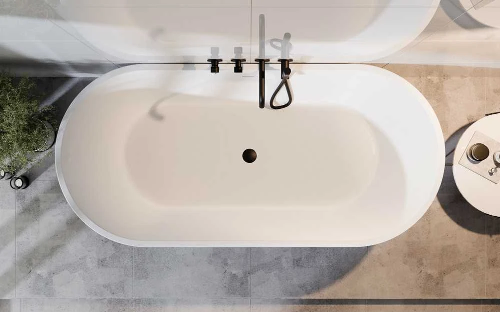 Vonia Besco Deeva Glam Graphite, 150 x 75 cm, su juodu dangteliu
