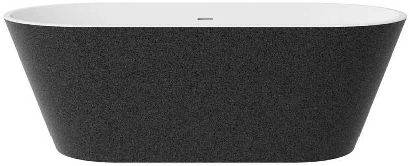 Vonia Besco Deeva Glam Graphite, 180 x 80 cm, su chrome sifonu