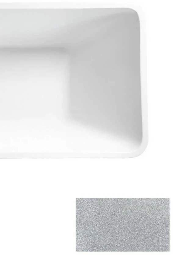 Vonia Besco Evita Glam Sidabrinis, 160 x 80 cm, su grafito spalvos dangteliais