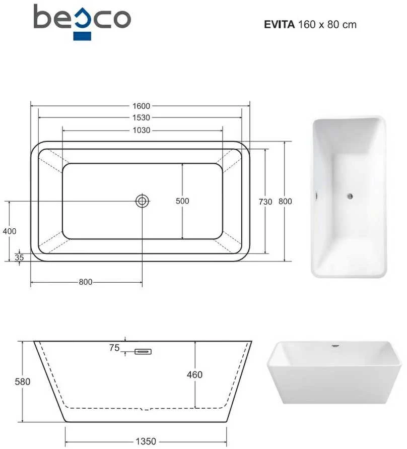 Vonia Besco Evita Glam Sidabrinis, 160 x 80 cm, su grafito spalvos dangteliais
