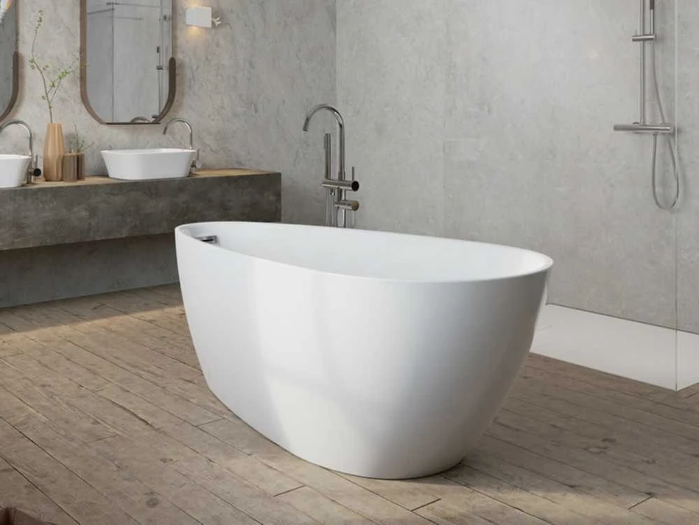 Vonia Besco Goya A-Line, 170 x 80 cm (sifonas su persipylimu chrome)