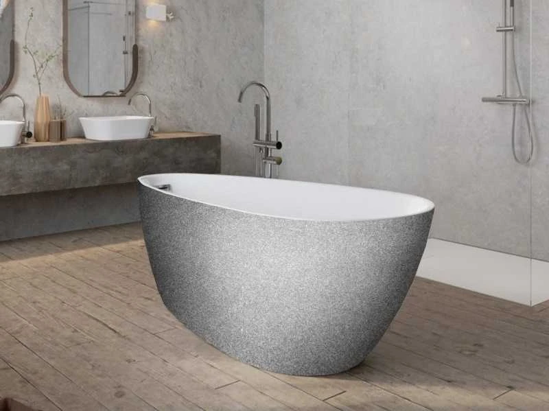 Vonia Besco Goya A-Line Glam Sidabrinis, 170 x 80 cm (sifono su persipylimu dangtelis baltos spalvos)