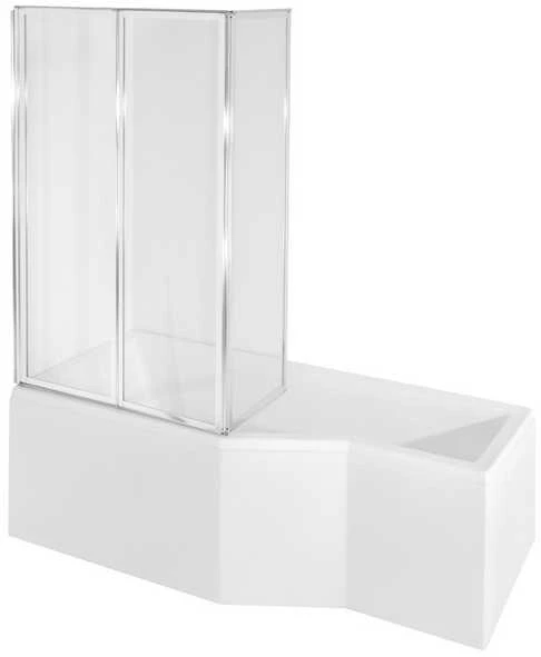 Vonia Besco Integra, 150 x 75 cm, kairinė, su 3 dalių stiklo sienele