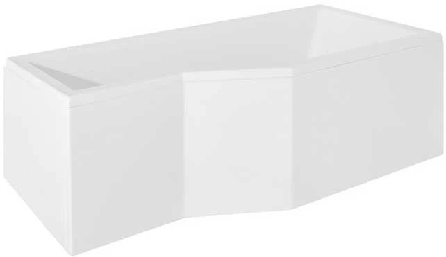 Vonia Besco Integra, 170 x 75 cm, dešininė, su 2 dalių stiklo sienele ir apdaila
