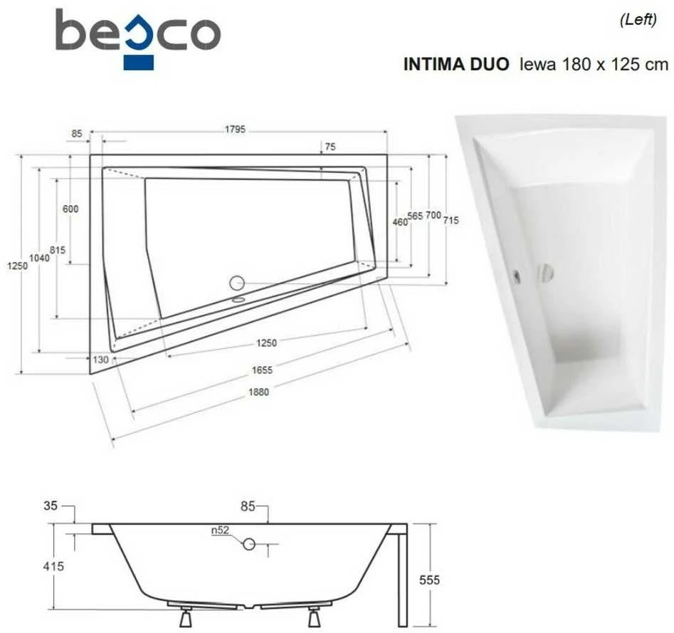 Vonia Besco Intima Duo, 180 x 125 cm, kairinė