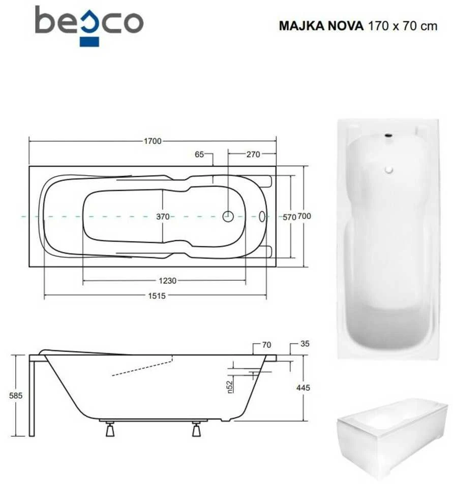 VONIA AKRIL MAJKA NOVA 170CM+KOJ BALT N