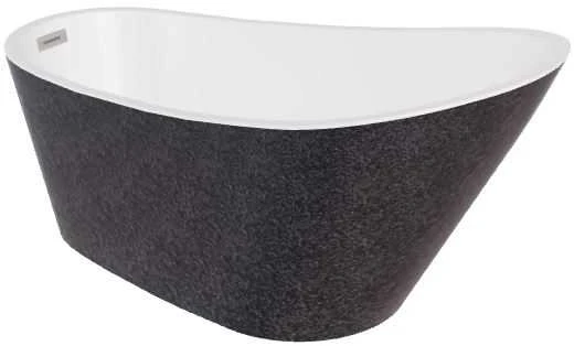 Vonia Besco Melody Glam Graphite, 150 x 80 cm, su chrome sifonu
