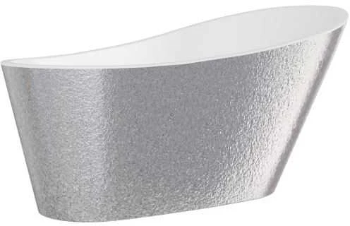 Vonia Besco Melody Glam Sidabrinis, 150 x 80 cm, su juodais dangteliais