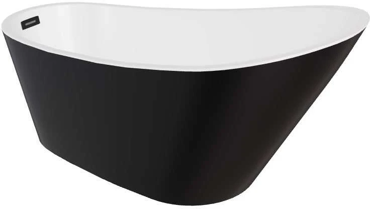 Vonia Besco Melody Juodas&Baltas Matt, 170 x 80 cm, su juodais dangteliais
