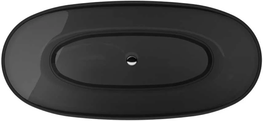 Vonia Besco Mexa Carbon Pilkas, 170 x 78 cm, su chrome sifonu