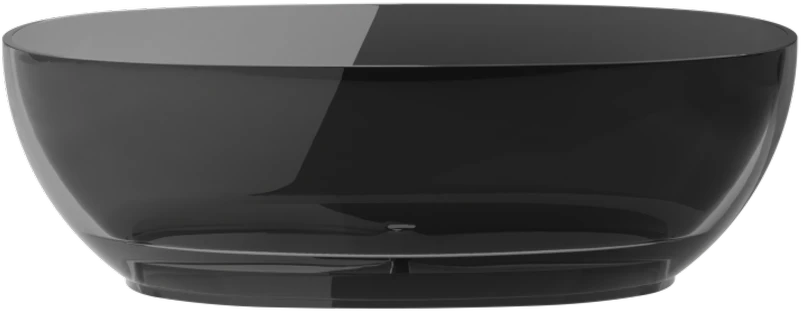 Vonia Besco Mexa Carbon Pilkas, 170 x 78 cm, su chrome sifonu