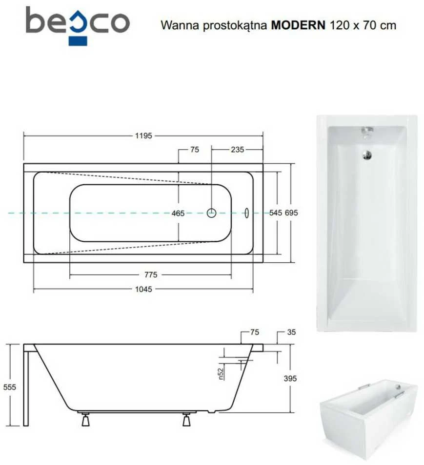 Vonia Besco Modern, 120 x 70 cm