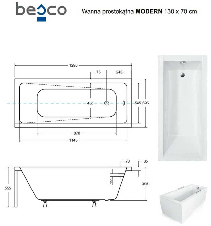 Vonia Besco Modern, 130 x 70 cm
