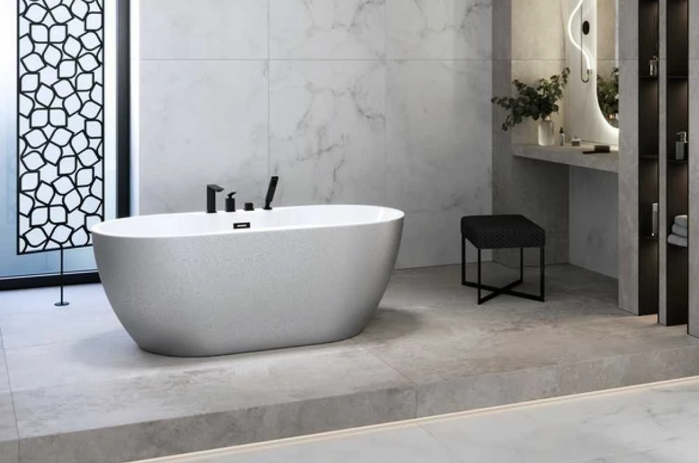 Vonia Besco Navia Glam Sidabrinis, 140 x 75 cm, su juodais dangteliais