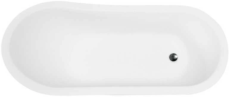 Vonia Besco Otylia Glam 160, Sidabrinis+Chrome, su sifonu Klik-klak Chrome