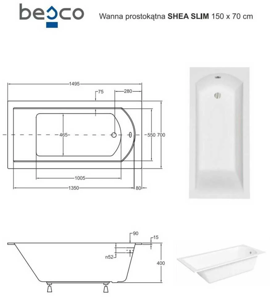 Vonia Besco Shea Slim, 150 x 70 cm