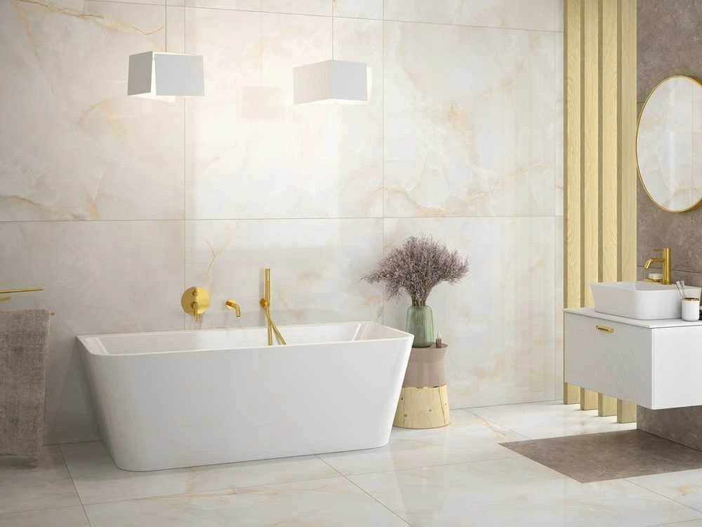 Vonia Besco Varya, 150 x 75 cm, su chrome sifonu