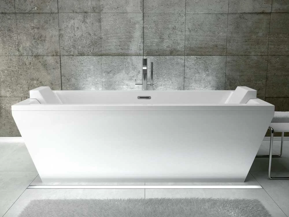 Vonia Besco Vera, 170 x 75 cm, su sifonu su persipylimu slim chrome