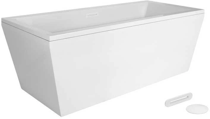 Vonia Besco Vera, 180 x 80 cm, su sifonu su persipylimu slim baltu