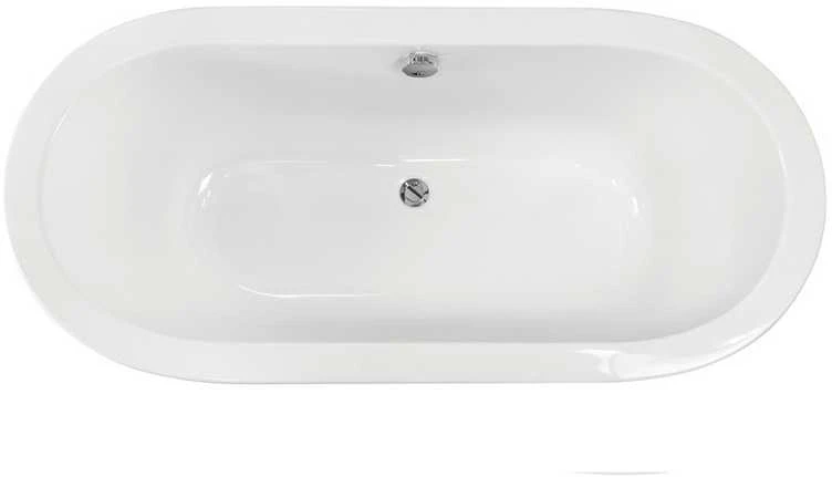 Vonia Besco Victoria, 160 x 75 cm, be apdailos, su sifonu su pripildymu chrome