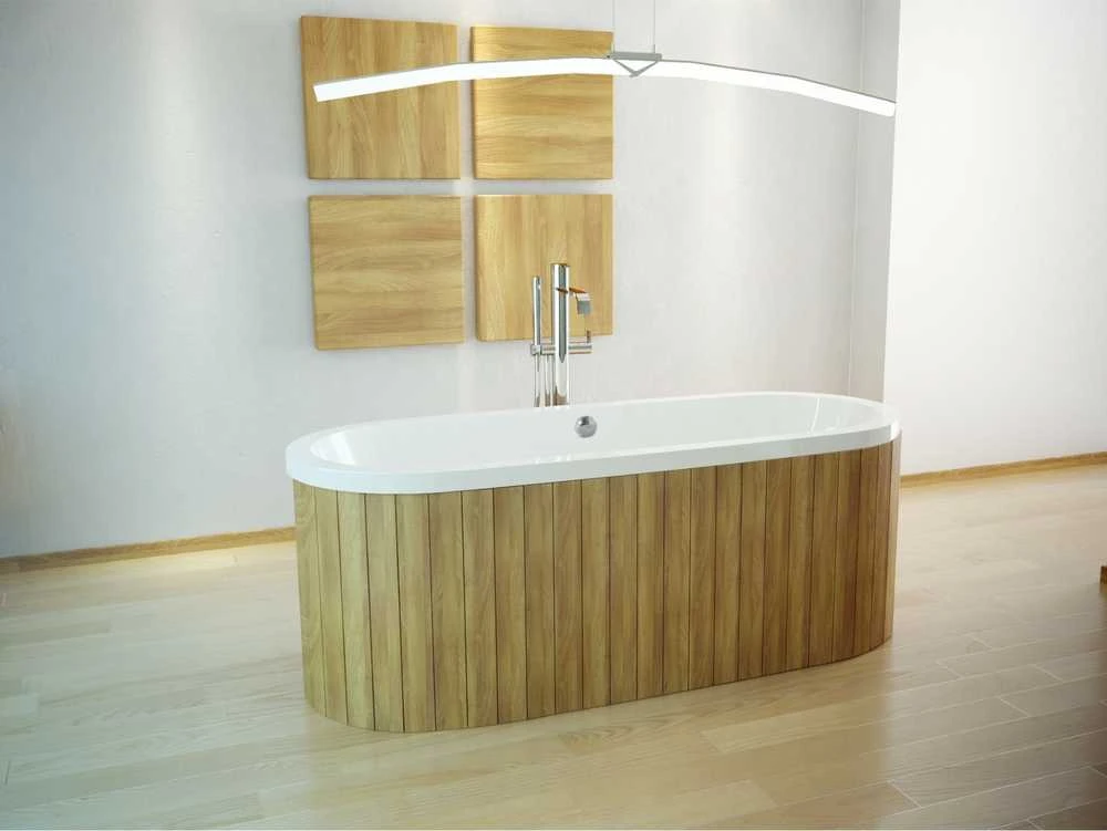 Vonia Besco Victoria, 160 x 75 cm, be apdailos, su sifonu su pripildymu chrome