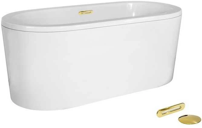Vonia Besco Victoria, 160 x 75 cm, su sifonu su persipylimu slim auksiniu