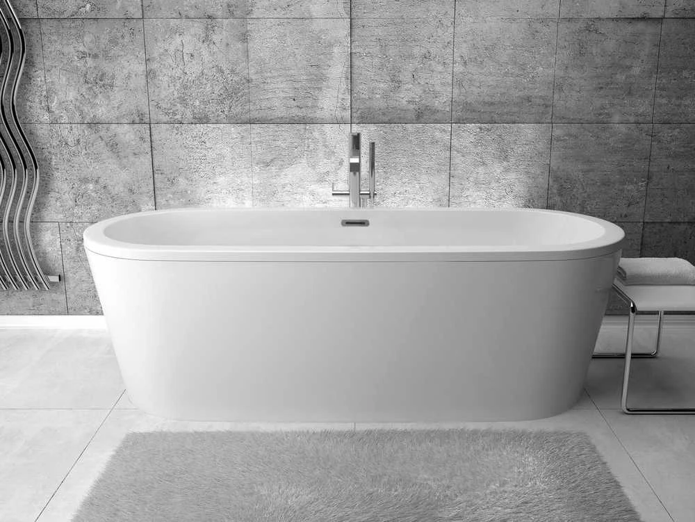 Vonia Besco Victoria, 185 x 83 cm, su sifonu su persipylimu slim grafito