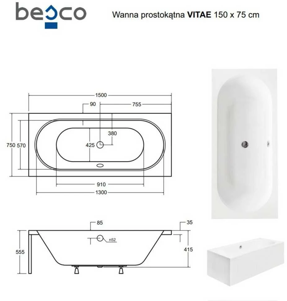 Vonia Besco Vitae, 150 x 75 cm