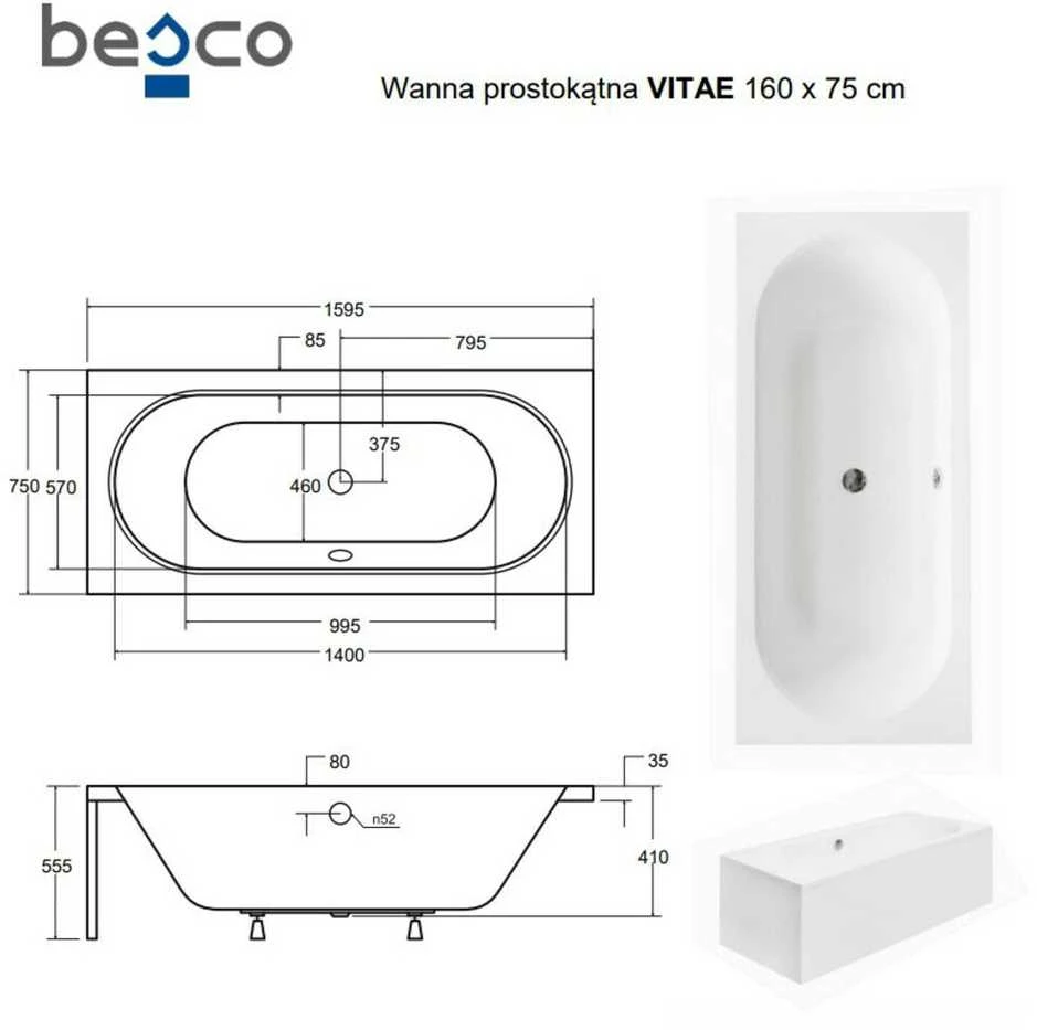 Vonia Besco Vitae, 160 x 75 cm