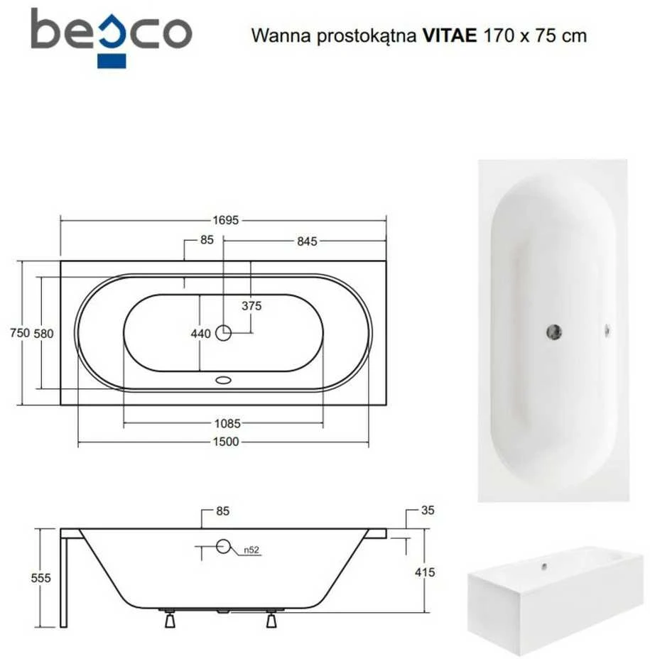 Vonia Besco Vitae, 170 x 75 cm