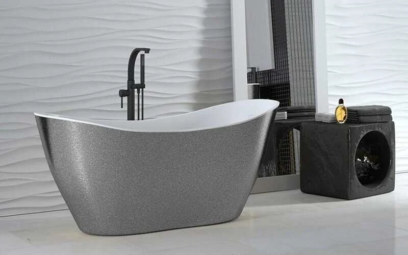 Vonia Besco Viya Glam 160 Sidabrinis, su Klik-klak Chrome