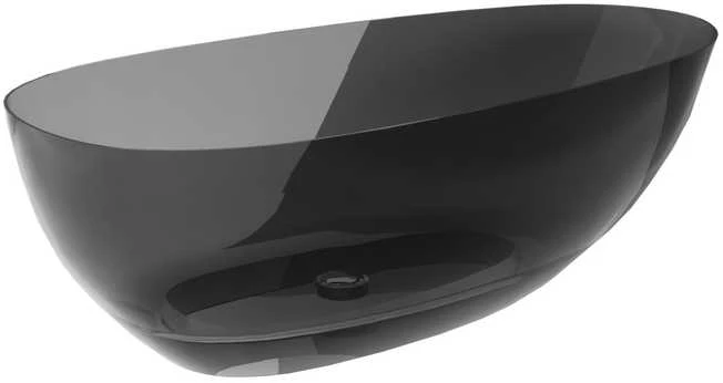 Vonia Besco Xara Carbon Pilkas, 160 x 75 cm, su juodu dangteliu