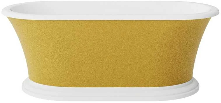 Vonia Besco Ziva Glam Gold, 160 x 75 cm, su klik-klak baltas valomu iš viršaus