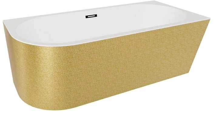 Vonia Besco Zoya Glam Gold, 150 x 75 cm, dešininė, su juodais dangteliais
