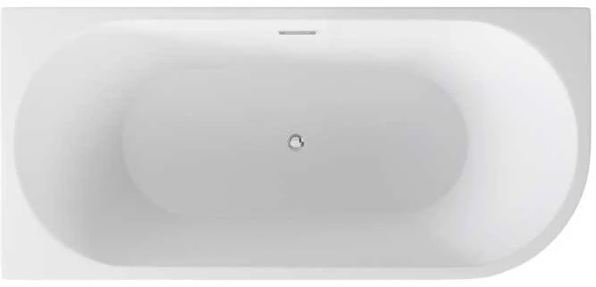 Vonia Besco Zoya Glam Graphite, 150 x 75 cm, kairinė, su chrome sifonu