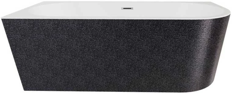 Vonia Besco Zoya Glam Graphite, 150 x 75 cm, kairinė, su chrome sifonu